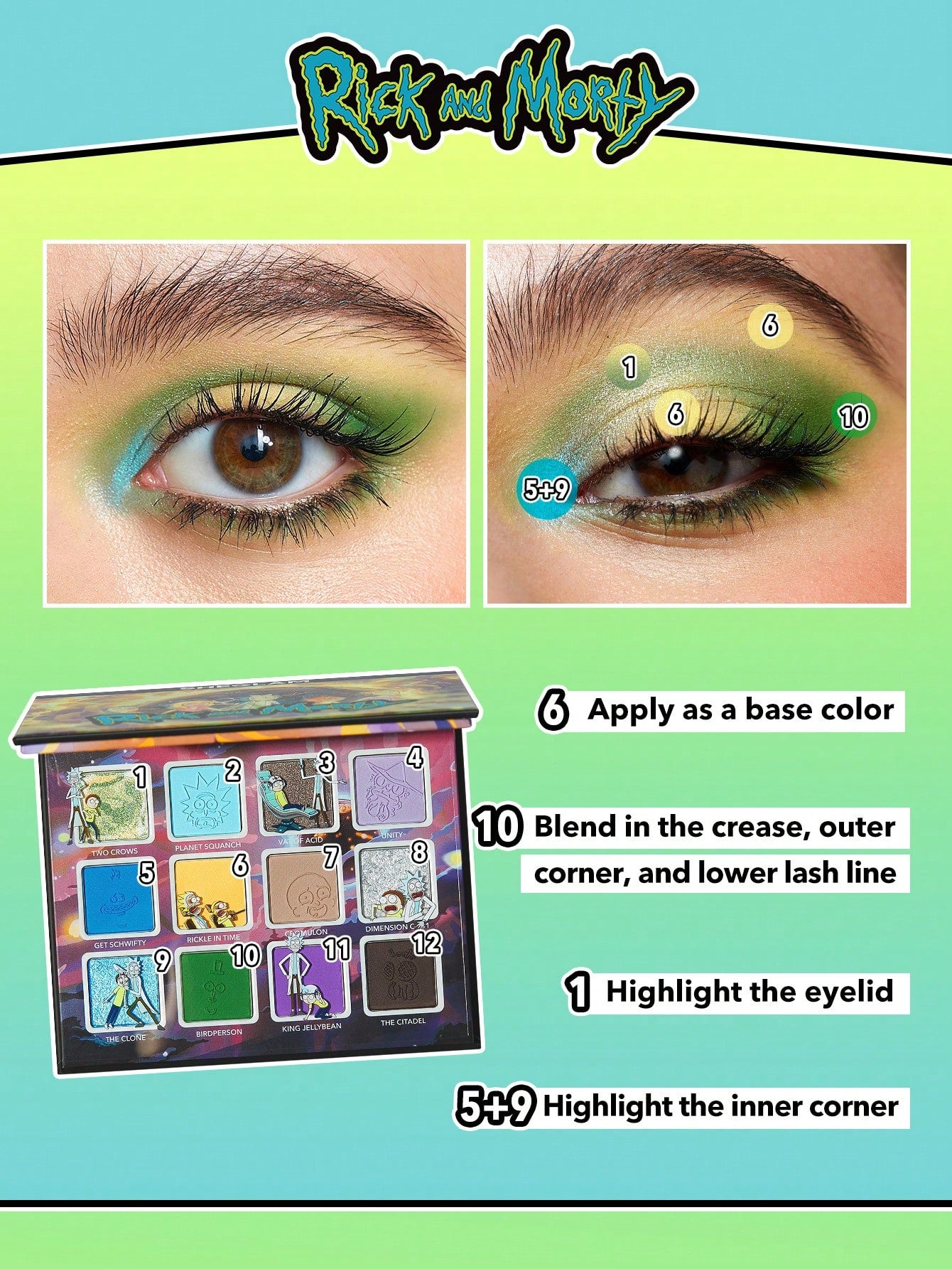 Rick and Morty X SHEGLAM The Meaning (Lessness) Of Life Palette