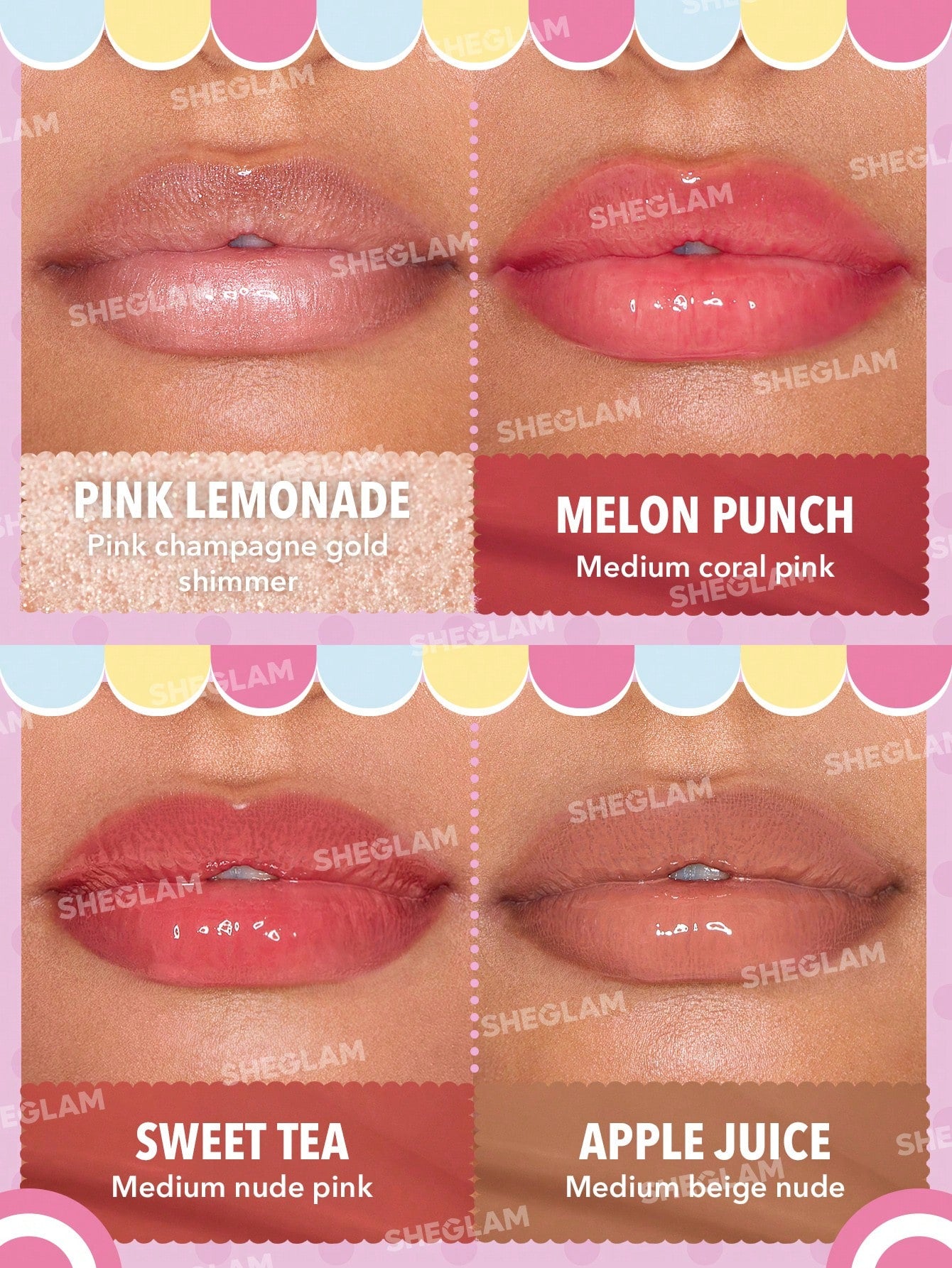 Hello Kitty SHEGLAM Poolside Perfection Lip Glaze Set