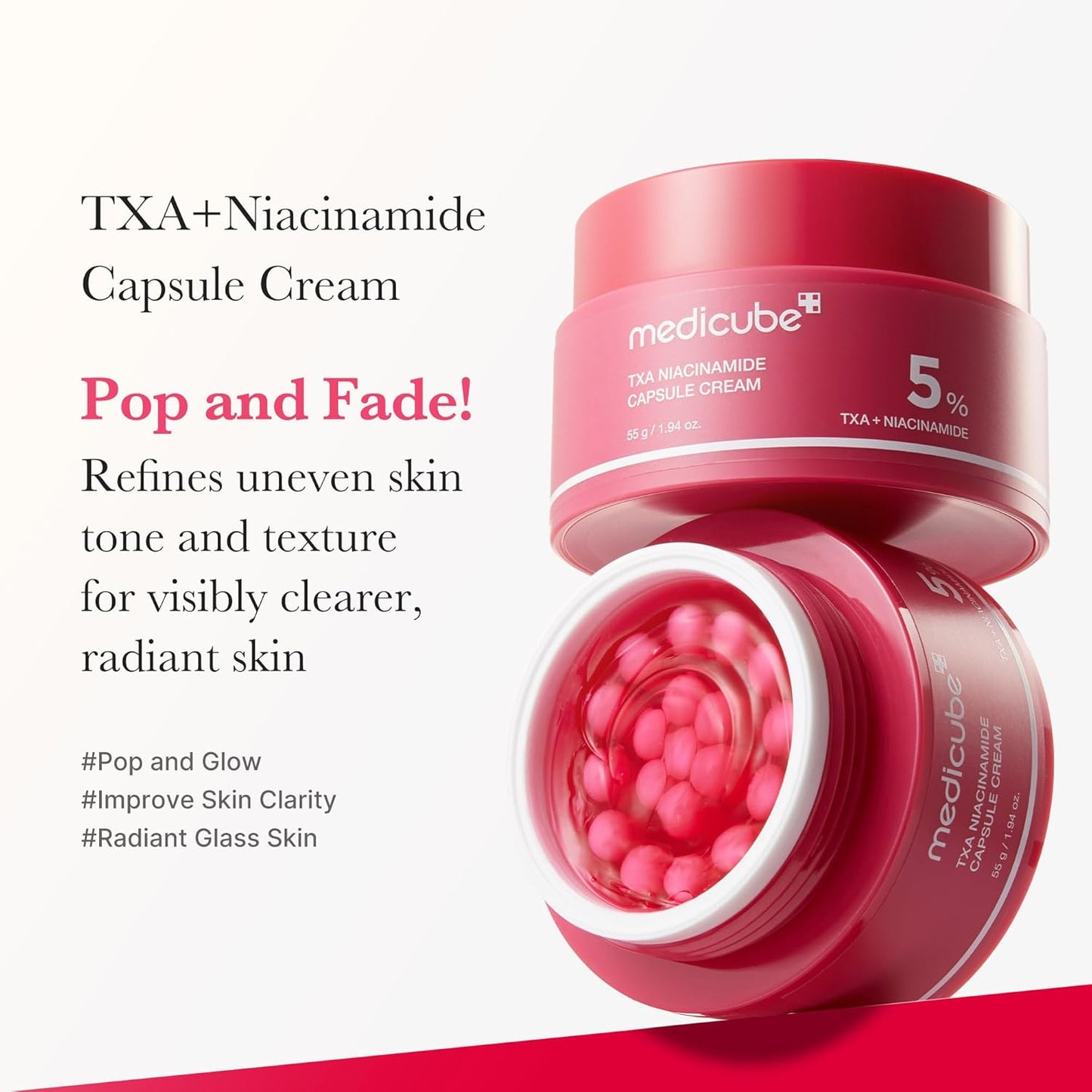 Medicube TXA Niacinamide Capsule Cream + TXA Niacinamide 15% Serum