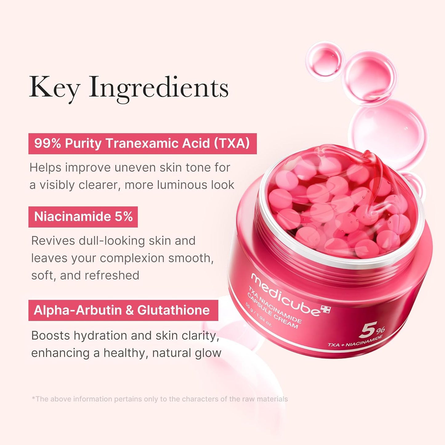 Medicube TXA Niacinamide Capsule Cream + TXA Niacinamide 15% Serum