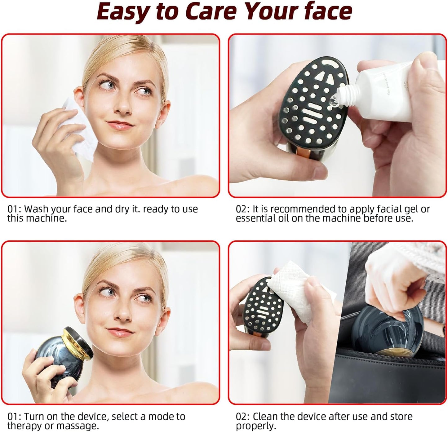 3 in 1 Light Therapy Skin Care for Face