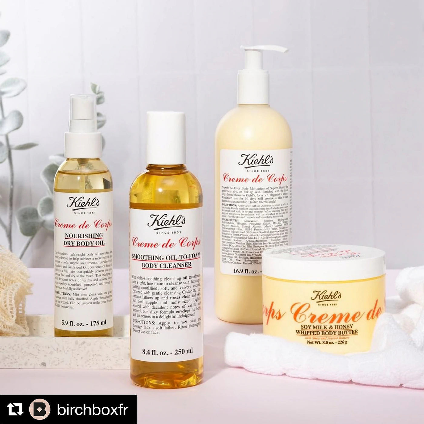 Kiehl's Creme de Corps Soy Milk & Honey Whipped Body Butter