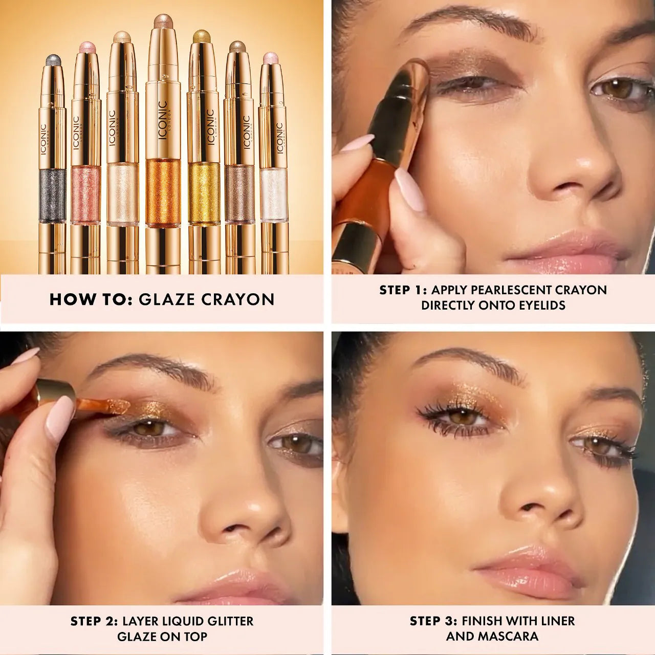 Iconic London Glaze Dual Ended Eyeshadow Crayon