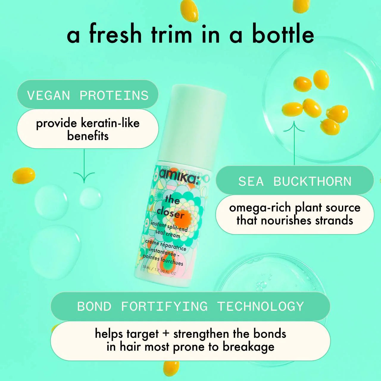 amika The Closer Instant Split-End Seal Cream