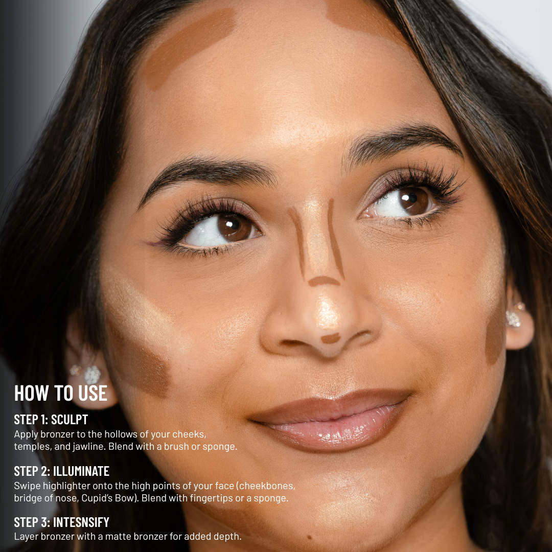 LYS Beauty Mini Glow Worthy Light Bronzer and Highlighter 2-Piece Set