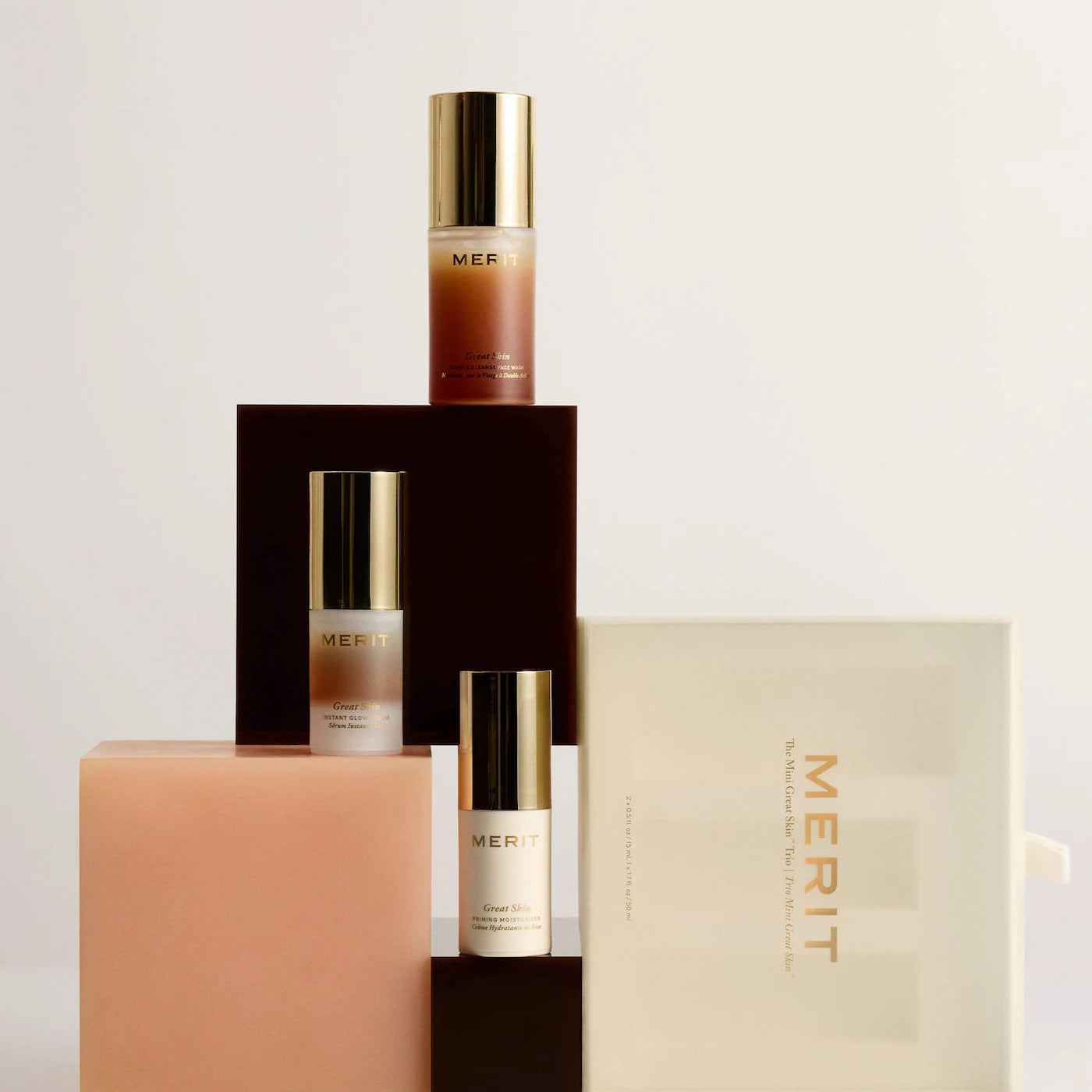 MERIT Mini Great Skin Skincare Essentials Gift Set