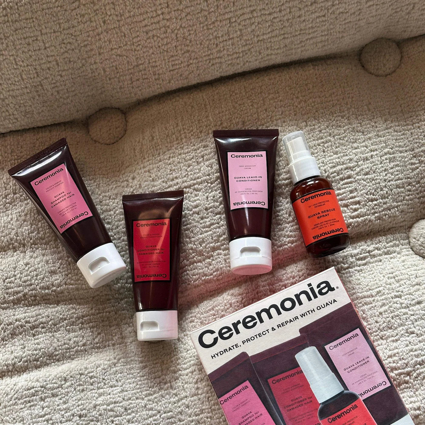 Ceremonia Guava Travel Kit