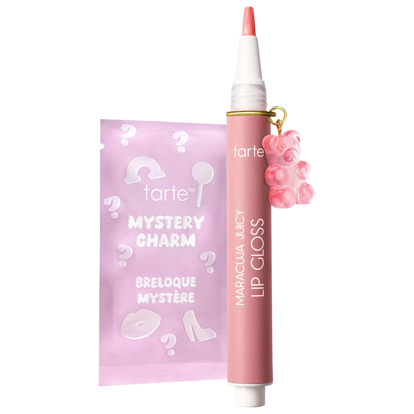 tarte maracuja juicy lip plumping peptide gloss with charm