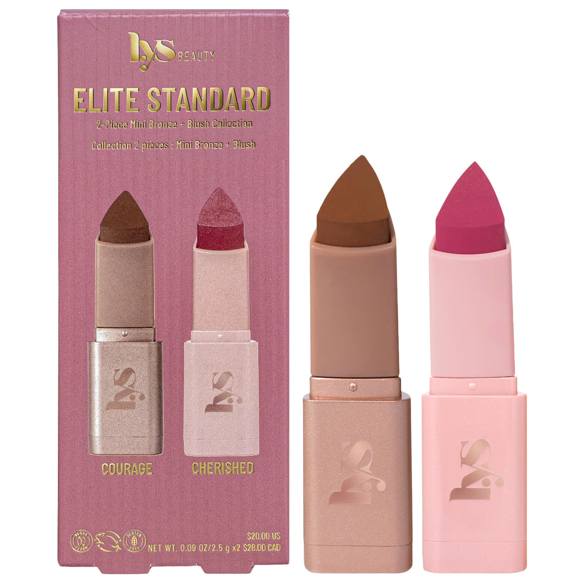 LYS Beauty Mini Elite Standard 2-piece Bronze + Blush Collection