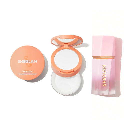 Pack SHEGLAM Liquid Blush + Insta Ready Setting Powder Duo