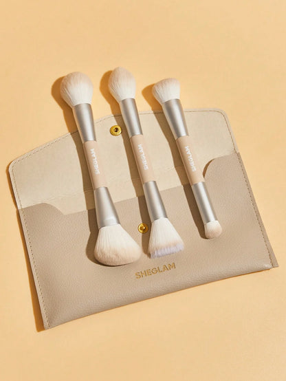 Sheglam - Glam 101 Face Essentials Brush Set w/ Bag