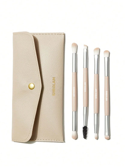 Sheglam-Glam 101 Eye Essentials Brush Set With Bag