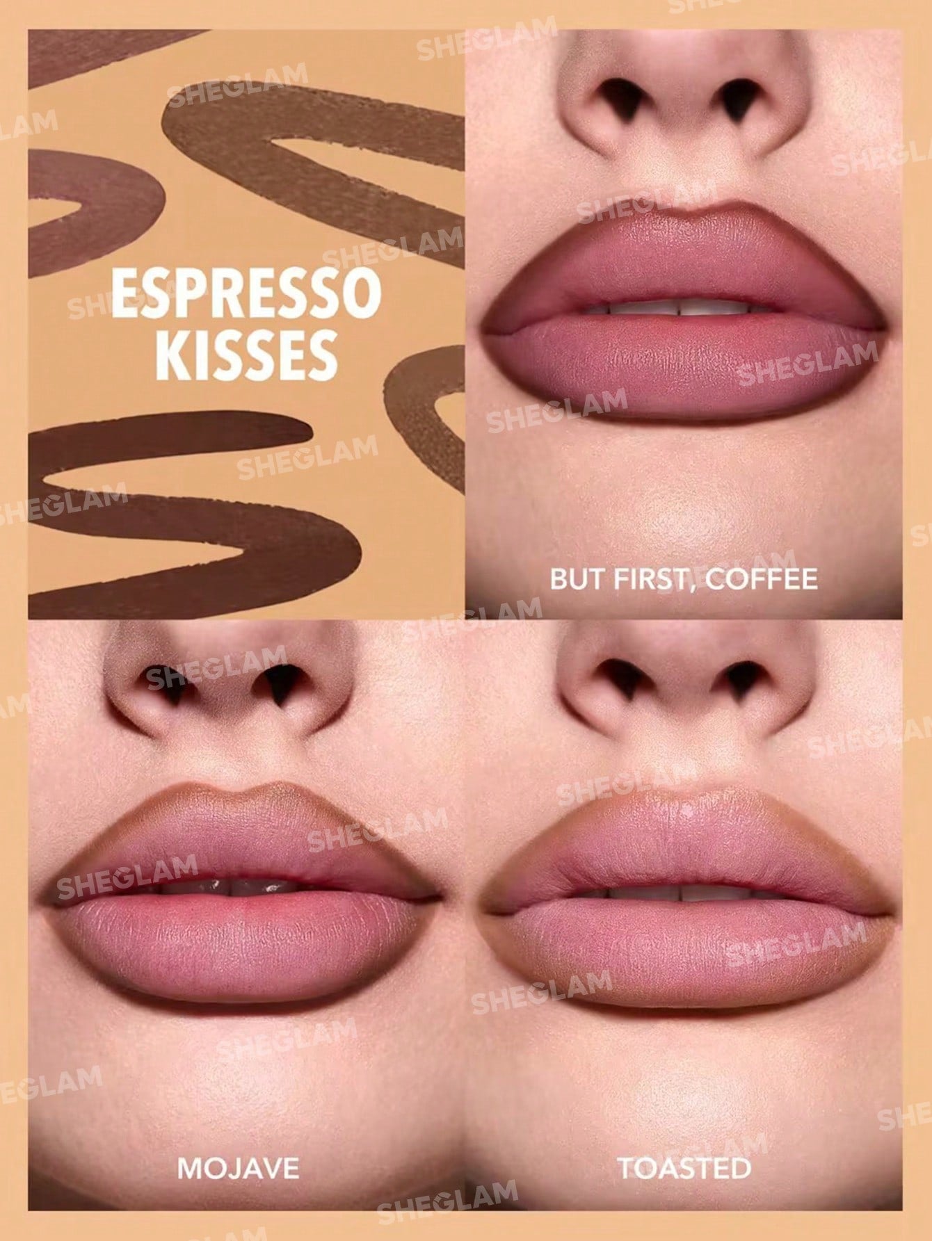 So Lippy Lip Liner Set - Espresso Kisses