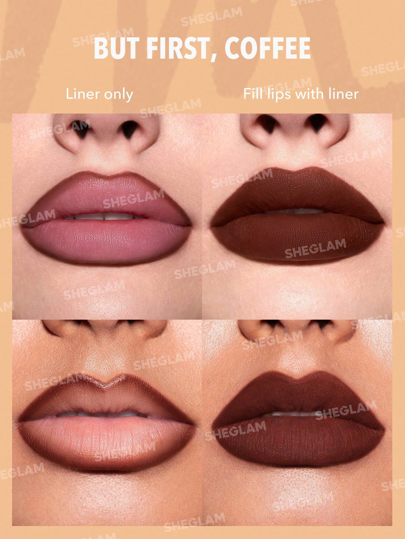 So Lippy Lip Liner Set - Espresso Kisses