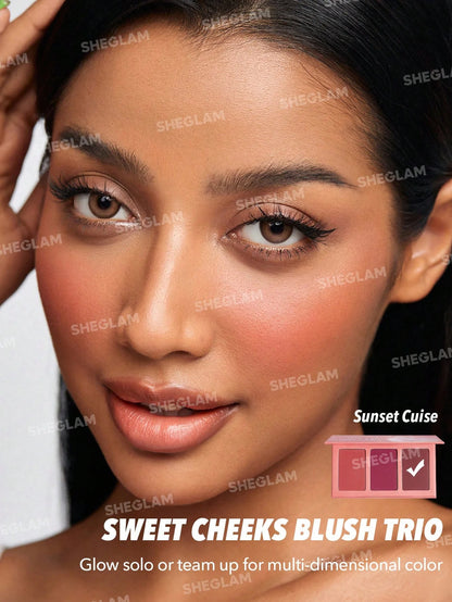 Sheglam Sweet Cheeks Blush Trio - Sunset Cruise