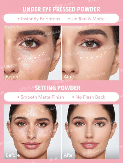 Insta-Ready Face & Under Eye Setting Powder Duo - BUBBLEGUM