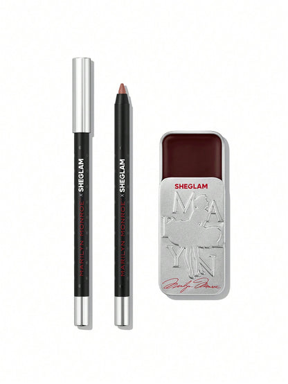 Marilyn Monroe X SHEGLAM Vintage Lip Duo - FEAR IS STUPID