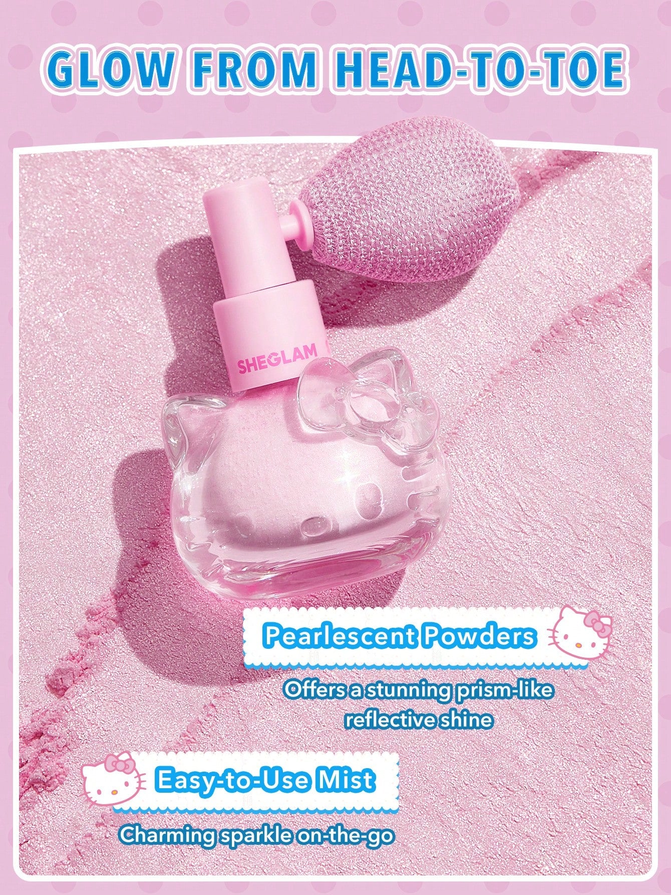 Hello Kitty｜SHEGLAM Bow-Utiful Highlighting Body Mist-Kitty Glow