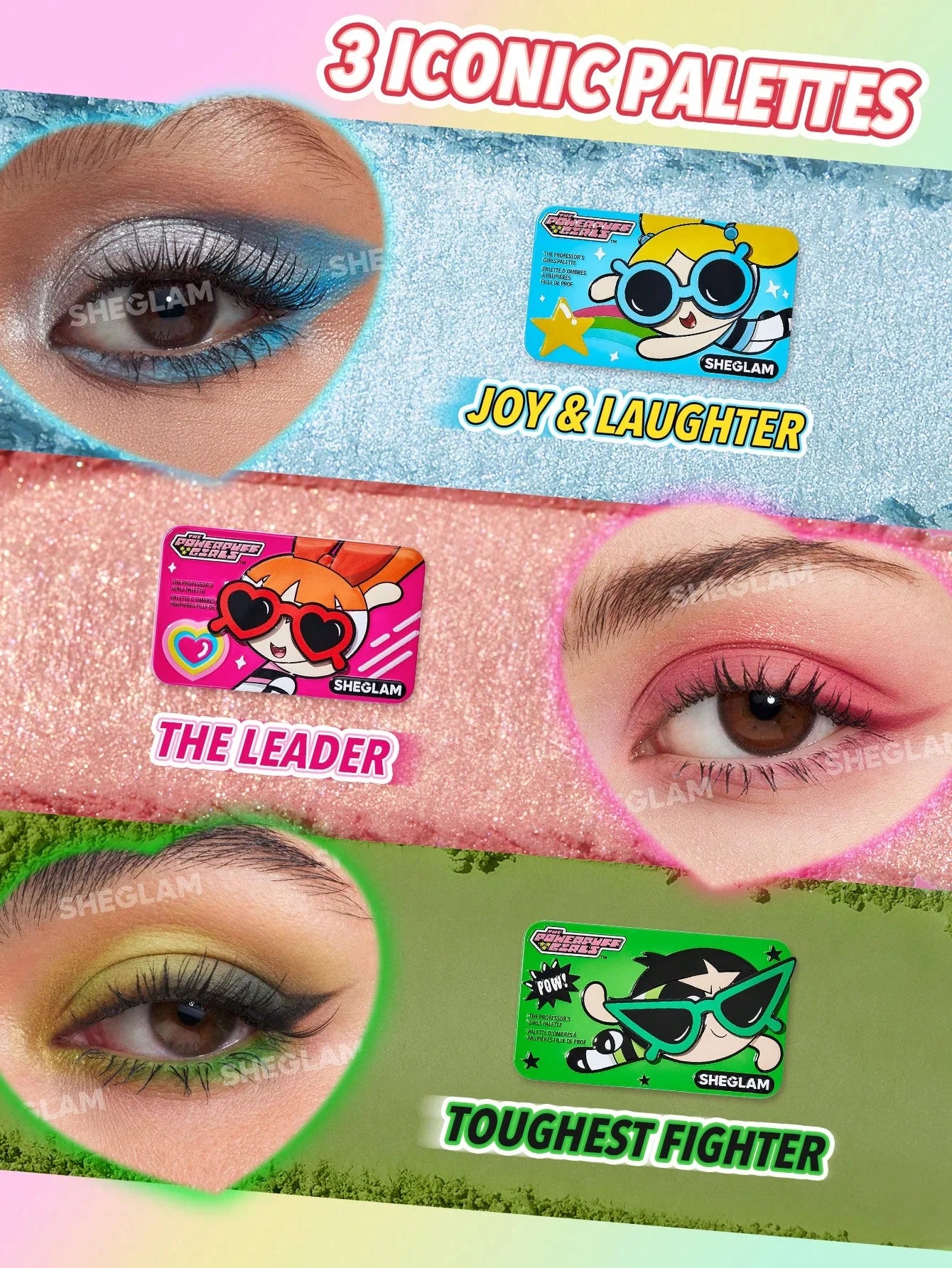 The Powerpuff Girls X Sheglam - The Professor's Girls Palette - THE LEADER