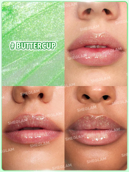 The Powerpuff Girls X SHEGLAM Super Trio Lip Gloss - BUTTERCUP