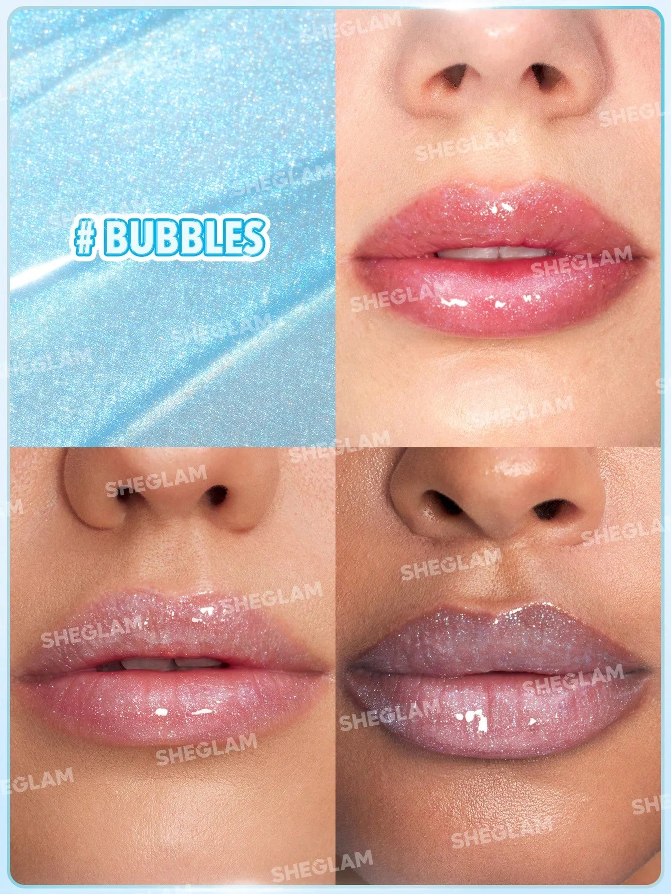 The Powerpuff Girls X SHEGLAM Super Trio Lip Gloss - BUBBLES