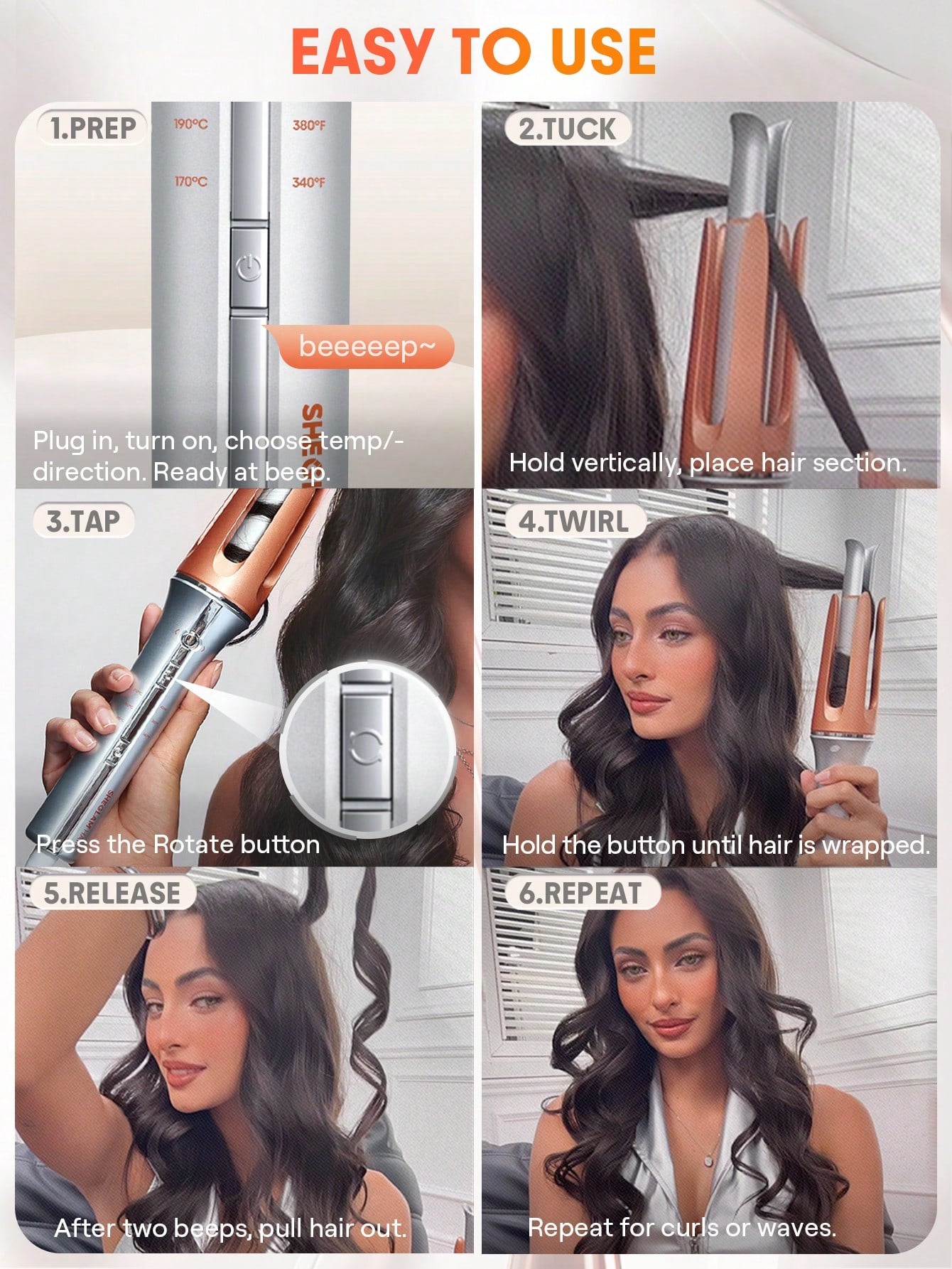 Sheglam It-Curl One-Touch Instant Curler - 32mm