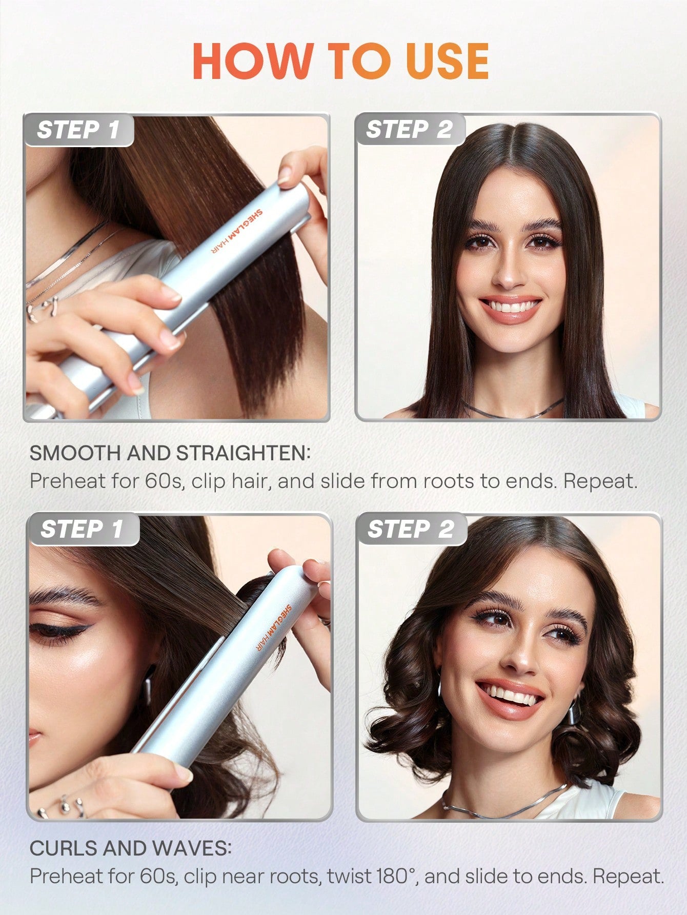 Sheglam Travel Buddy Mini Hair Straightener