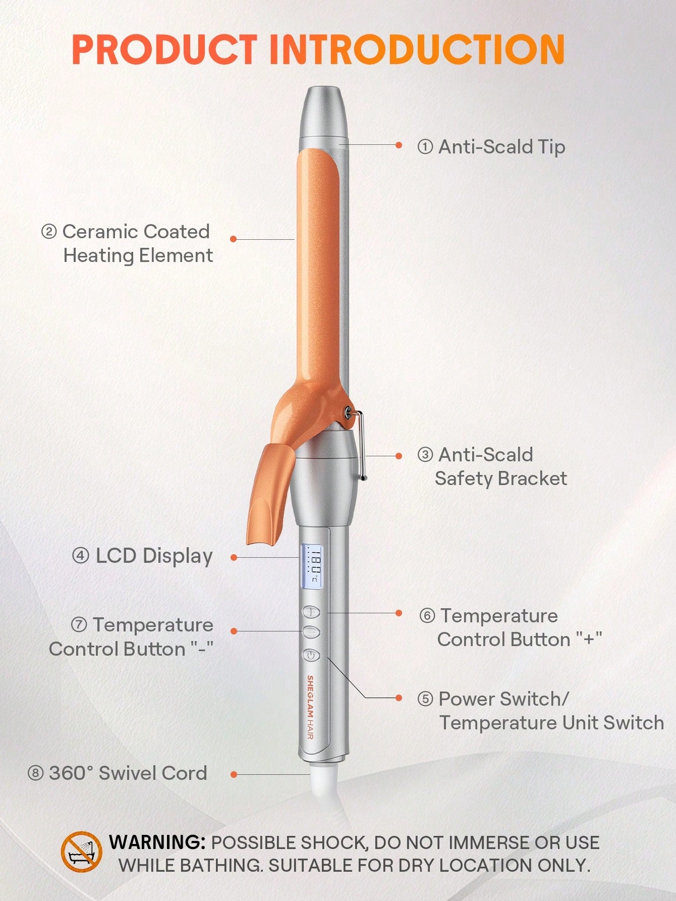 Sheglam It-Curl Curling Iron - 32mm