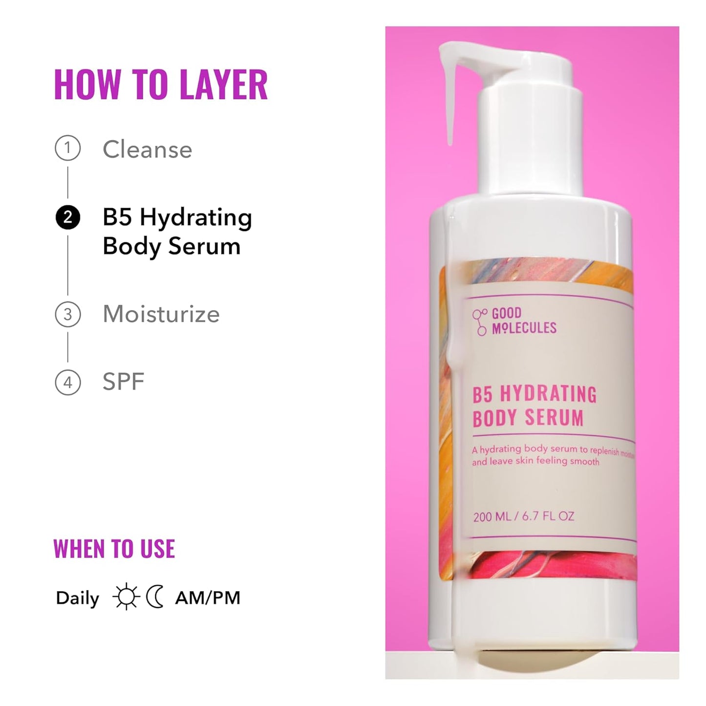 Good Molecules B5 Hydrating Body Serum