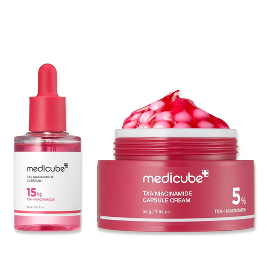 Medicube TXA Niacinamide Capsule Cream + TXA Niacinamide 15% Serum