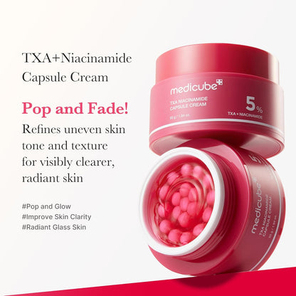 Medicube TXA Niacinamide Capsule Cream + TXA Niacinamide 15% Serum