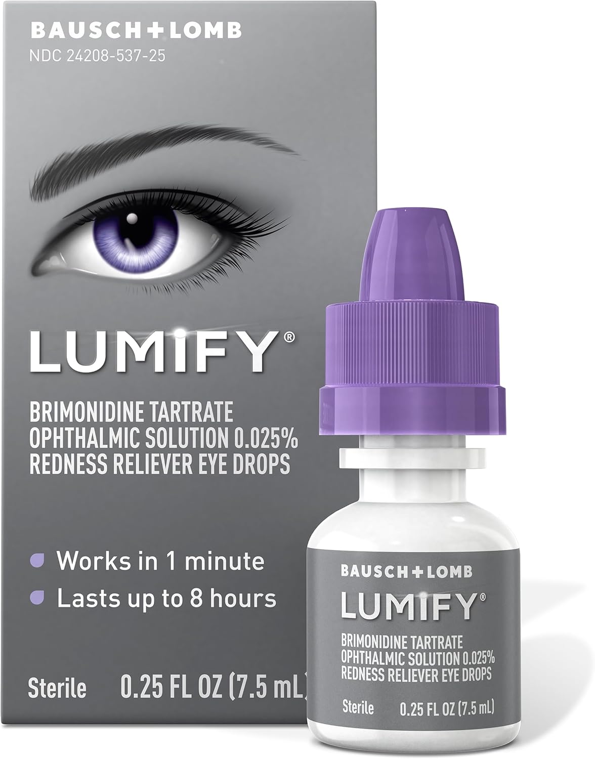 LUMIFY Brimondine Tartrate Ophthalmic Solutions 0.25% Redness Reliever Eye Drops