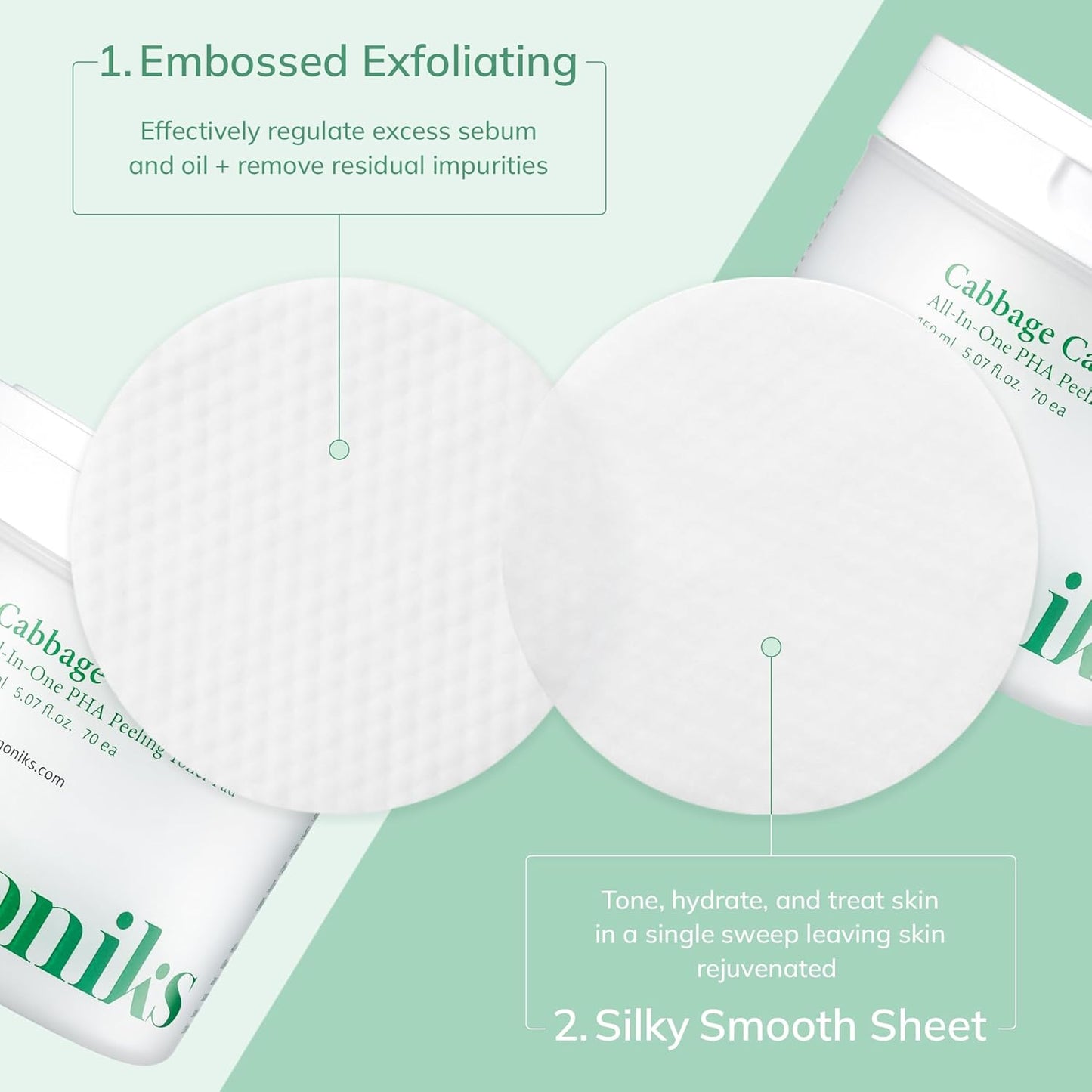 Keenoniks Cabagge Calming Toner Pad
