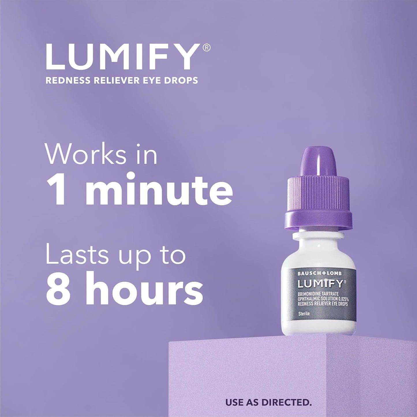 LUMIFY Brimondine Tartrate Ophthalmic Solutions 0.25% Redness Reliever Eye Drops