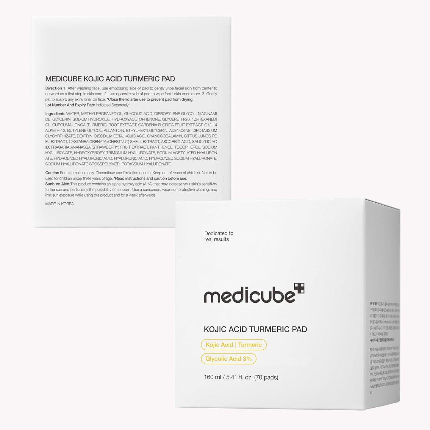 Medicube Kojic Acid Turmeric Pads
