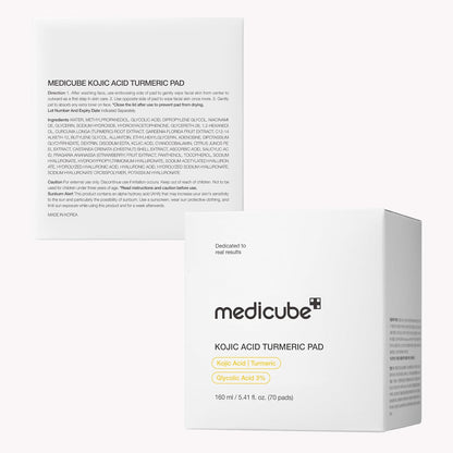Medicube Kojic Acid Turmeric Pads