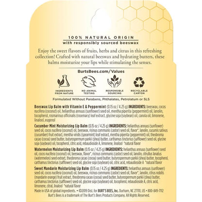 Burt's Bees Freshly Picked Lip Balm 4-Pack