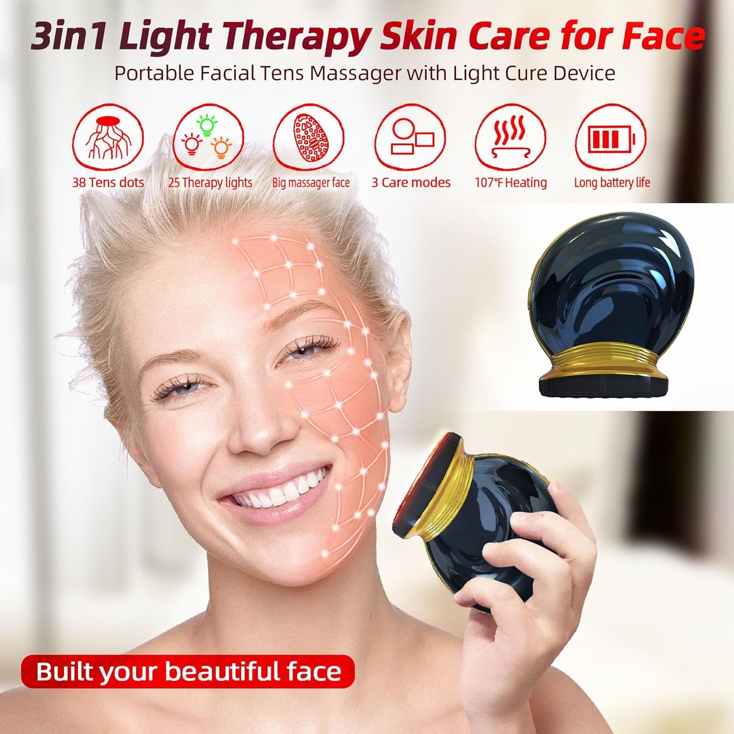 3 in 1 Light Therapy Skin Care for Face