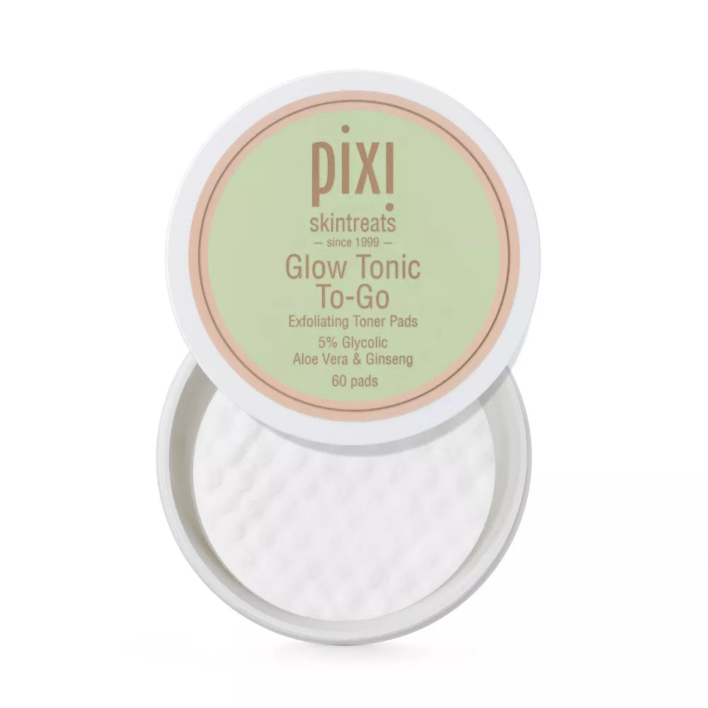 Pixi By Petra Glow Tonic To-Go Exfoliating Toner Pads - 60ct