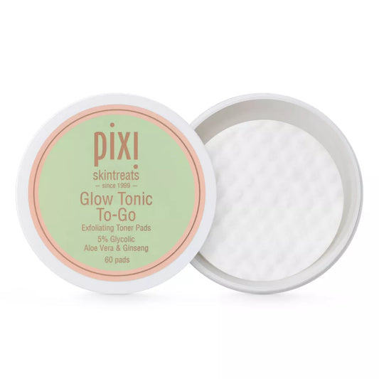 Pixi By Petra Glow Tonic To-Go Exfoliating Toner Pads - 60ct