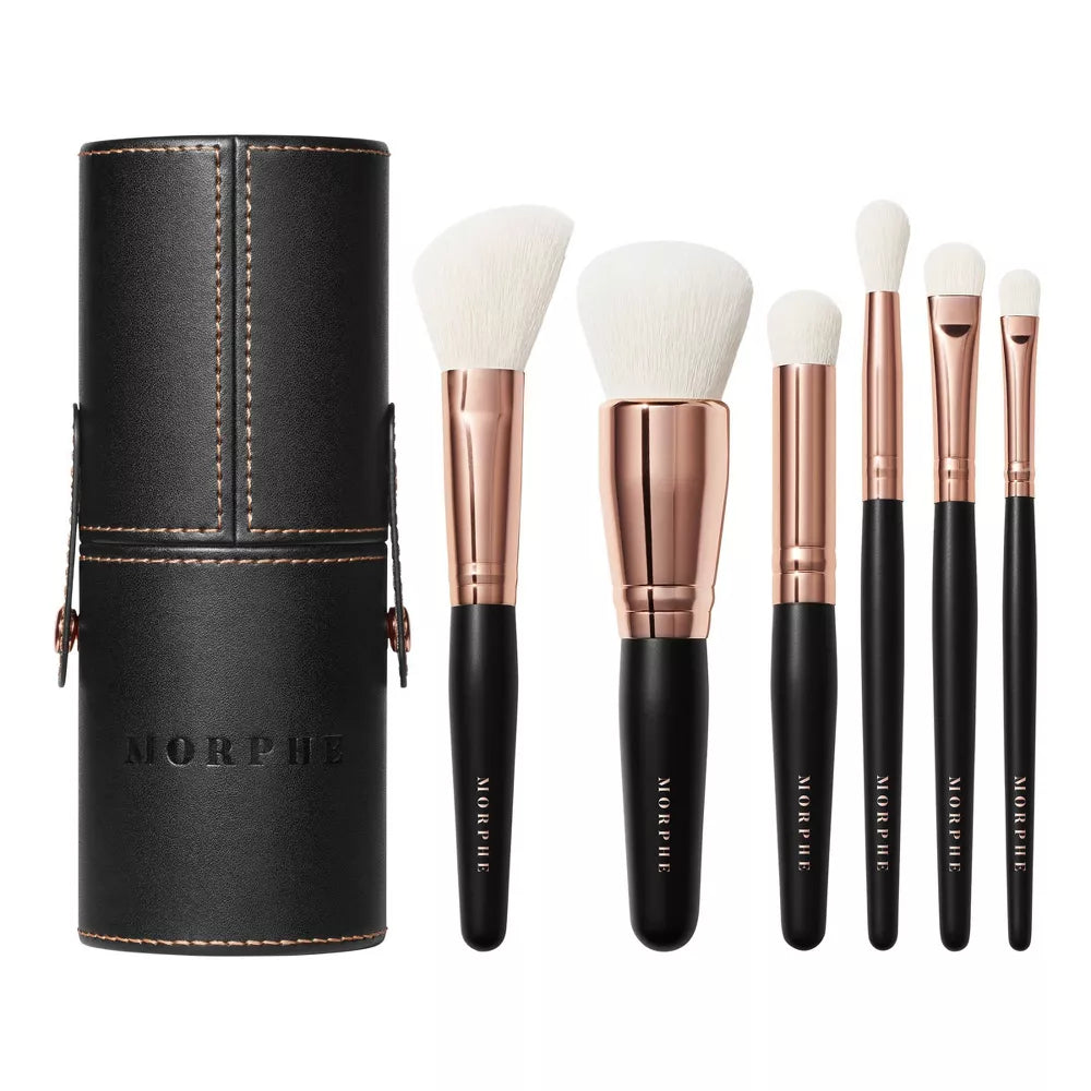 Morphe Rosé Away Travel Brush Set - 6pc