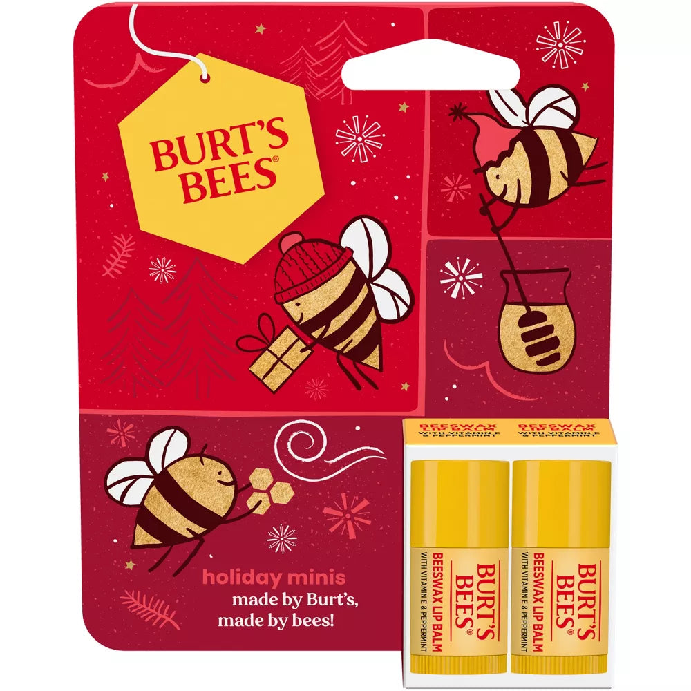 Burt's Bees Mini Lip Balms Beeswax Gift Set