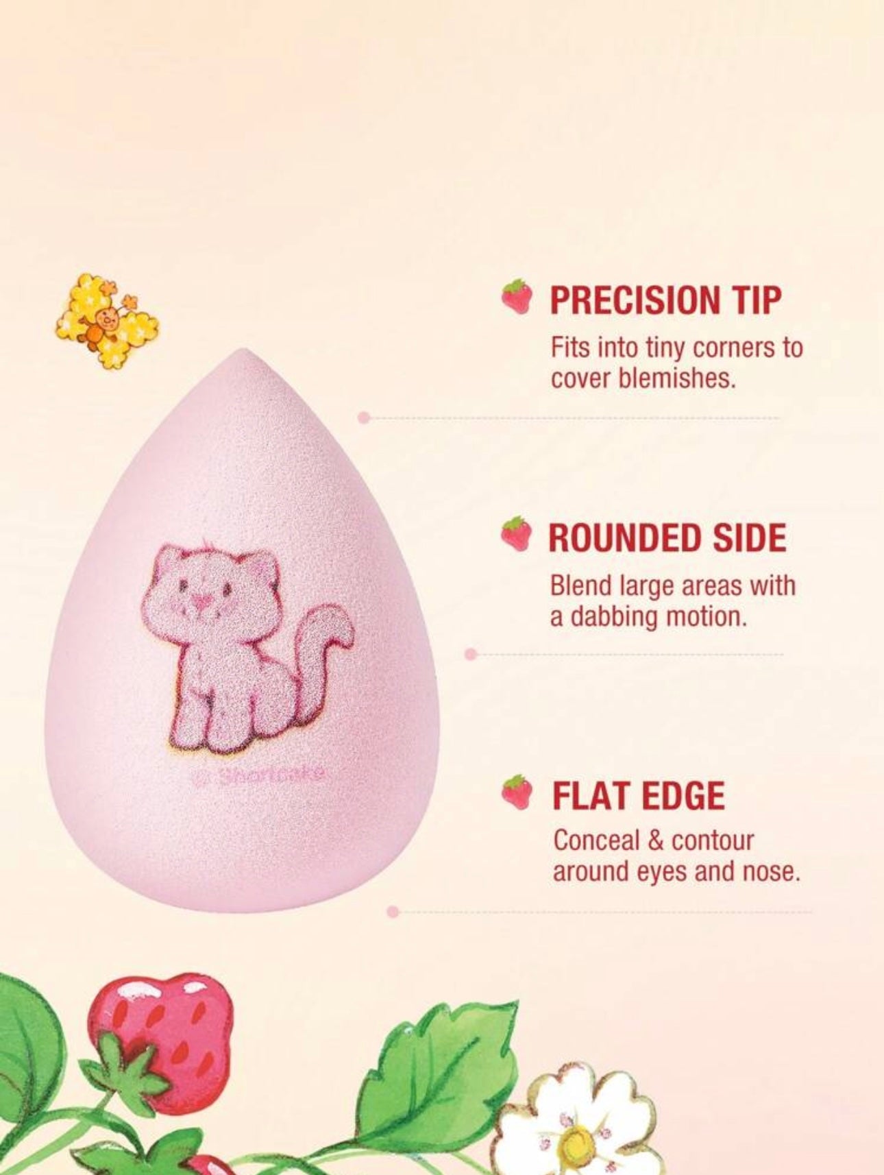 Strawberry Shortcake x SHEIN - 2 Makeup Sponges