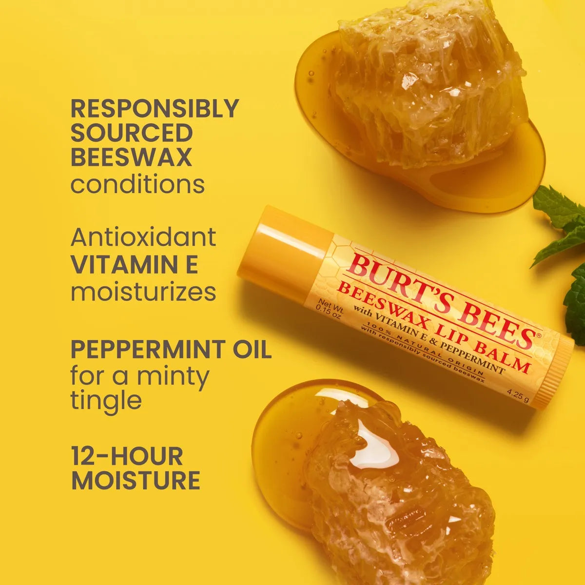 Burt's Bees Freshly Picked Lip Balm 4-Pack