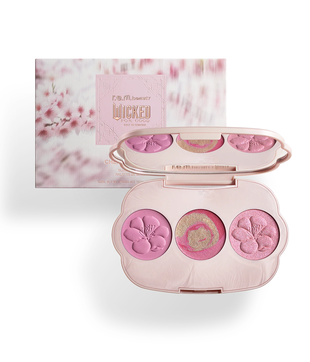 r.e.m. beauty x Wicked: For Good Cherry Blossom Blush Palette