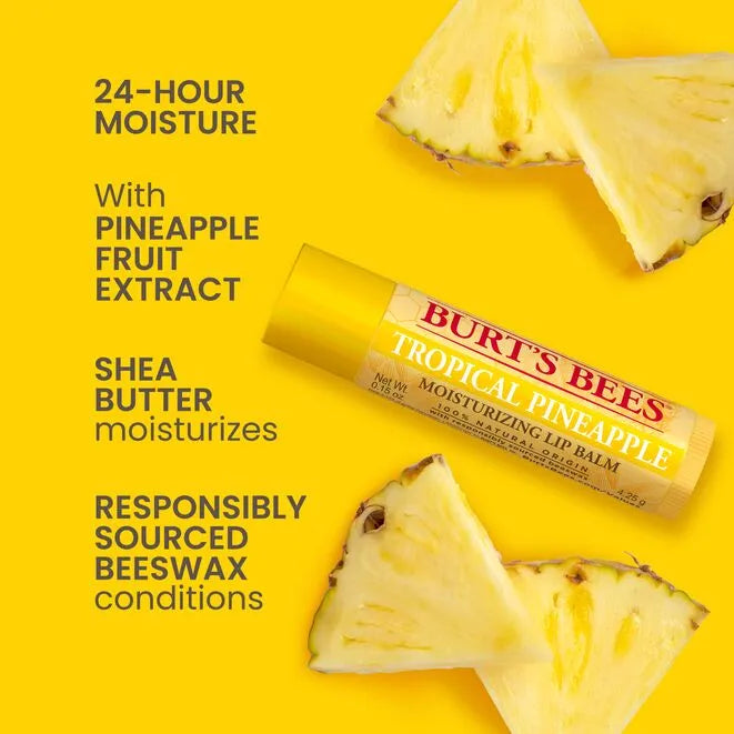 Burt's Bees Lip Balm Tropical Assortment 4 Pack