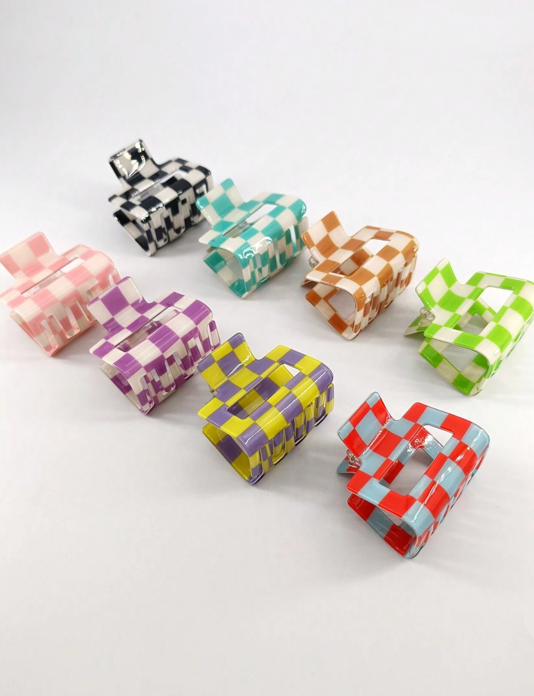 Checkered Hair Clip