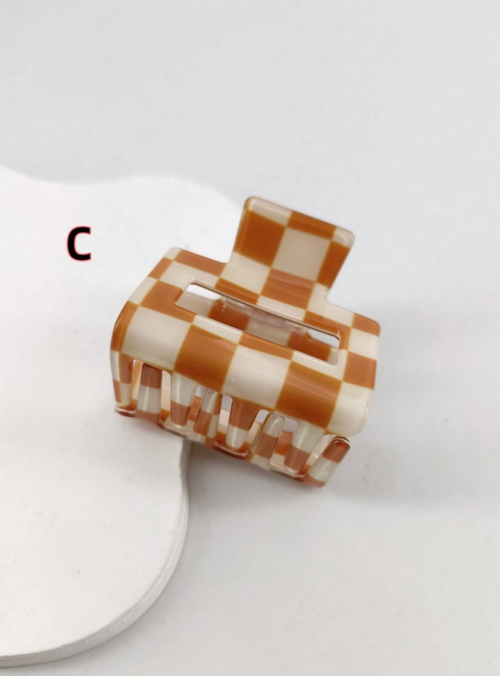 Checkered Hair Clip