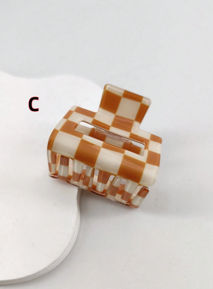 Checkered Hair Clip