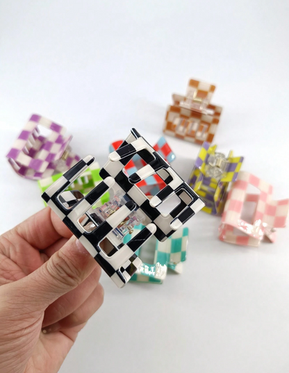 Checkered Hair Clip